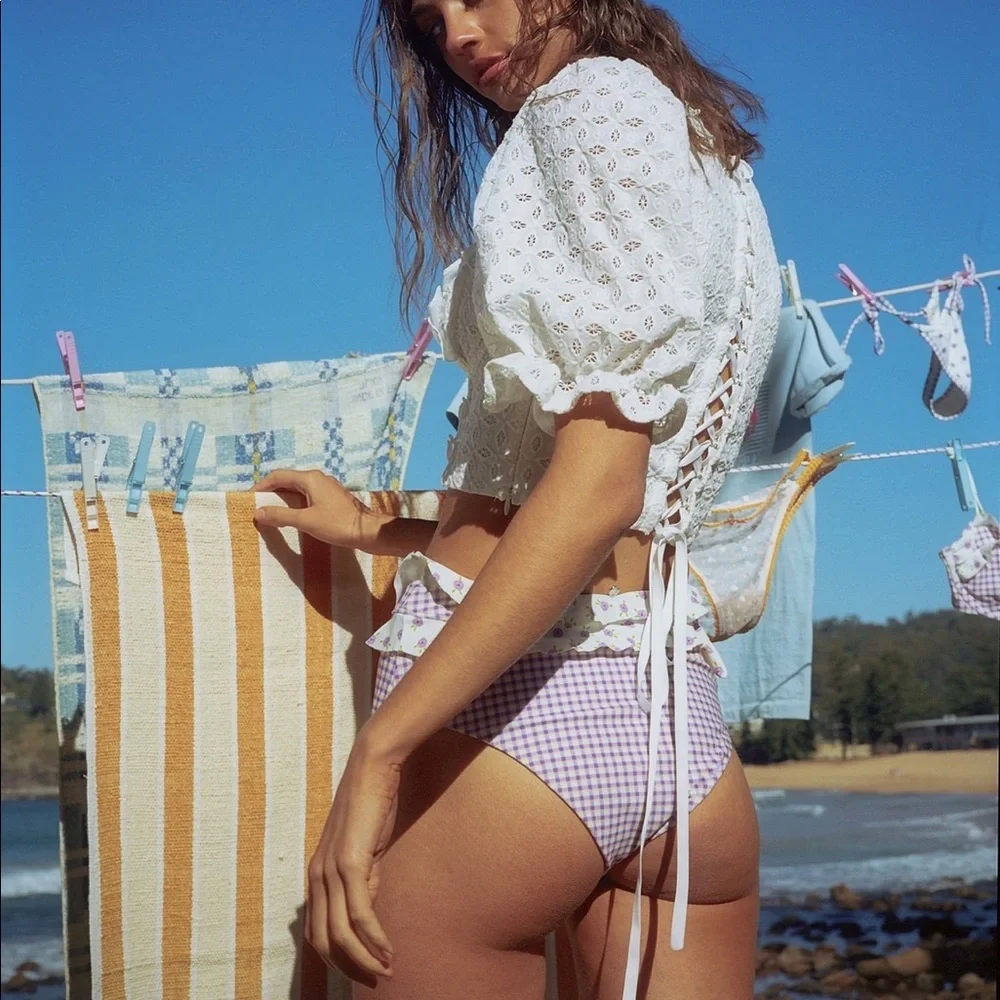 For Love & Lemons Sand Dollar Top S - Picture 4 of 8